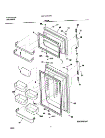 03 - Door parts for Frigidaire Refrigerator FRT18G7CW0 from AppliancePartsPros.com
