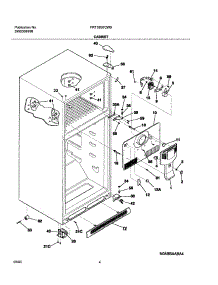 05 - Cabinet parts for Frigidaire Refrigerator FRT18G7CW0 from AppliancePartsPros.com