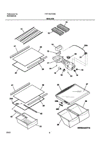 07 - Shelves parts for Frigidaire Refrigerator FRT18G7CW0 from AppliancePartsPros.com