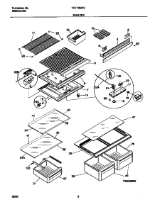 04 - Shelves parts for Frigidaire Refrigerator FRT16NRGD9 from AppliancePartsPros.com
