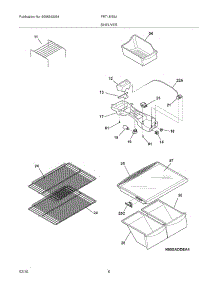 07 - Shelves parts for Frigidaire Refrigerator FRT18IB5JW4 from AppliancePartsPros.com