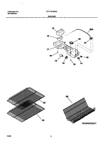 07 - Shelves parts for Frigidaire Refrigerator FRT17B1BW0 from AppliancePartsPros.com