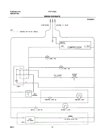 10 - Wiring Schematic parts for Frigidaire Refrigerator FRT17A2AW0 from AppliancePartsPros.com