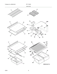 07 - Shelves parts for Frigidaire Refrigerator FRT17G5CSK4 from AppliancePartsPros.com