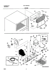 09 - System parts for Frigidaire Refrigerator FRT17HB3CW0 from AppliancePartsPros.com