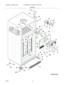 05 - Cabinet parts for Frigidaire Refrigerator FRT18KP5DS0 from AppliancePartsPros.com