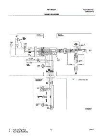 11 - Wiring Diagram parts for Frigidaire Refrigerator FRT18KS5AW6 from AppliancePartsPros.com