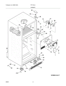 05 - Cabinet parts for Frigidaire Refrigerator FRT18IL6JK1 from AppliancePartsPros.com