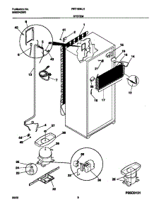 05 - System parts for Frigidaire Refrigerator FRT18INLHD1 from AppliancePartsPros.com