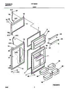 02 - Doors parts for Frigidaire Refrigerator FRT18ISGHD0 from AppliancePartsPros.com