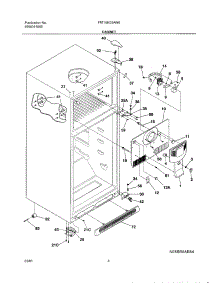 05 - Cabinet parts for Frigidaire Refrigerator FRT18KD3AW0 from AppliancePartsPros.com