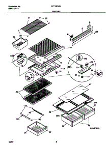 04 - Shelves parts for Frigidaire Refrigerator FRT18ISGHD0 from AppliancePartsPros.com