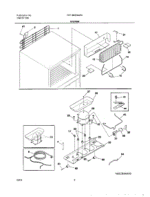 09 - System parts for Frigidaire Refrigerator FRT18KD3AW0 from AppliancePartsPros.com