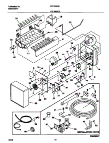06 - Icemaker parts for Frigidaire Refrigerator FRT18ISGHD0 from AppliancePartsPros.com