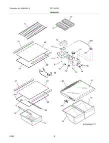 07 - Shelves parts for Frigidaire Refrigerator FRT18KG4DWB from AppliancePartsPros.com