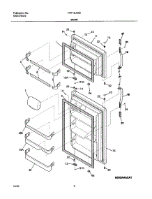 03 - Doors parts for Frigidaire Refrigerator FRT18LN5BW0 from AppliancePartsPros.com