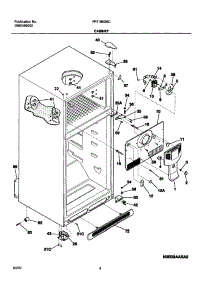 05 - Cabinet parts for Frigidaire Refrigerator FRT18KS6CW0 from AppliancePartsPros.com