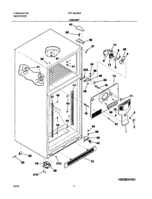 05 - Cabinet parts for Frigidaire Refrigerator FRT18LN5BW0 from AppliancePartsPros.com