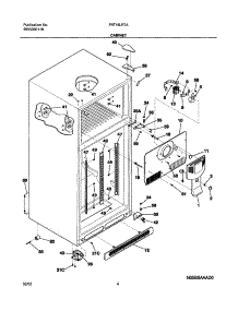 05 - Cabinet parts for Frigidaire Refrigerator FRT18LR7AQ2 from AppliancePartsPros.com