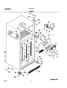 05 - Cabinet parts for Frigidaire Refrigerator FRT18LR7AW8 from AppliancePartsPros.com