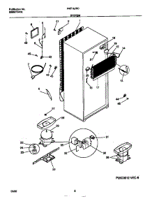 05 - System parts for Frigidaire Refrigerator FRT18JRCW1 from AppliancePartsPros.com