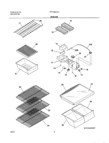 07 - Shelves parts for Frigidaire Refrigerator FRT18KD4AW2 from AppliancePartsPros.com