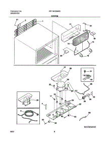 09 - System parts for Frigidaire Refrigerator FRT18KD3AW2 from AppliancePartsPros.com