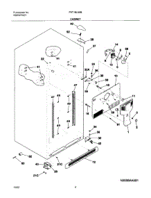 05 - Cabinet parts for Frigidaire Refrigerator FRT18LN5BW2 from AppliancePartsPros.com