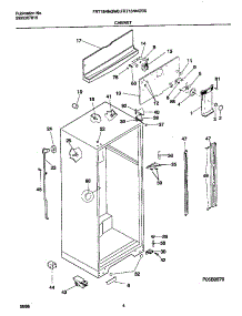 03 - Cabinet parts for Frigidaire Refrigerator FRT18NNGD0 from AppliancePartsPros.com