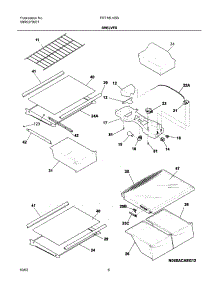 07 - Shelves parts for Frigidaire Refrigerator FRT18LN5BW2 from AppliancePartsPros.com