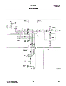 13 - Wiring Diagram parts for Frigidaire Refrigerator FRT18LN5BW2 from AppliancePartsPros.com