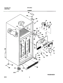 05 - Cabinet parts for Frigidaire Refrigerator FRT18P6CW0 from AppliancePartsPros.com