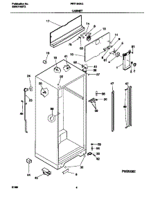 03 - Cabinet parts for Frigidaire Refrigerator FRT18KRGD1 from AppliancePartsPros.com
