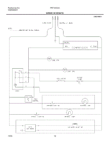 12 - Wiring Schematic parts for Frigidaire Refrigerator FRT18IG4AW8 from AppliancePartsPros.com