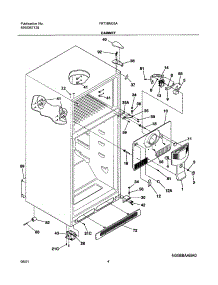 05 - Cabinet parts for Frigidaire Refrigerator FRT18ND5AW4 from AppliancePartsPros.com