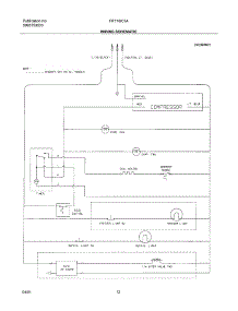 12 - Wiring Schematic parts for Frigidaire Refrigerator FRT18IC5AT0 from AppliancePartsPros.com
