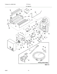 11 - Ice Maker parts for Frigidaire Refrigerator FRT18IL6JS1 from AppliancePartsPros.com