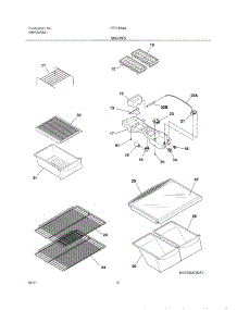 07 - Shelves parts for Frigidaire Refrigerator FRT18B4AQ0 from AppliancePartsPros.com