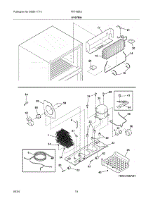 09 - System parts for Frigidaire Refrigerator FRT18B5ABB from AppliancePartsPros.com