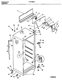 03 - Cabinet With Fan Assembly parts for Frigidaire Refrigerator FRT18BRBD2 from AppliancePartsPros.com