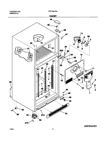 05 - Cabinet parts for Frigidaire Refrigerator FRT18LR7AW6 from AppliancePartsPros.com