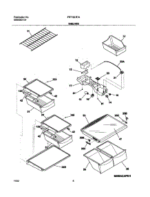 07 - Shelves parts for Frigidaire Refrigerator FRT18LR7AW6 from AppliancePartsPros.com