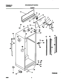 03 - Cabinet parts for Frigidaire Refrigerator FRT18PNFW2 from AppliancePartsPros.com