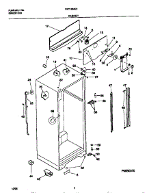 03 - Cabinet parts for Frigidaire Refrigerator FRT18NNCD3 from AppliancePartsPros.com