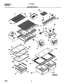 04 - Shelves / Controls parts for Frigidaire Refrigerator FRT18NRCD0 from AppliancePartsPros.com