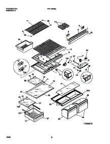 04 - Shelves, Controls, Divider, Mullion parts for Frigidaire Refrigerator FRT18PRAD4 from AppliancePartsPros.com