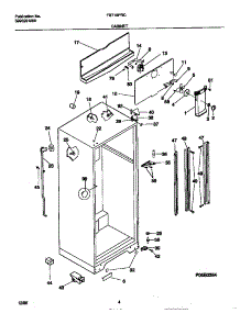 03 - Cabinet parts for Frigidaire Refrigerator FRT18PRCW4 from AppliancePartsPros.com
