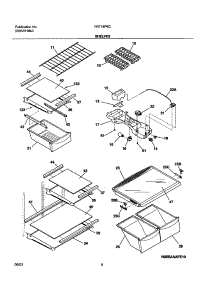 07 - Shelves parts for Frigidaire Refrigerator FRT18P6CQ0 from AppliancePartsPros.com