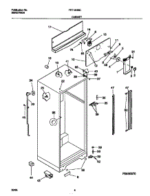 03 - Cabinet parts for Frigidaire Refrigerator FRT18NNCW2 from AppliancePartsPros.com