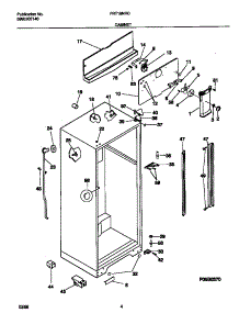 03 - Cabinet parts for Frigidaire Refrigerator FRT18NRCW3 from AppliancePartsPros.com